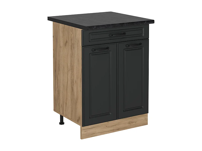 Küchenunterschrank anthrazit landhaus 60x60x81.6 r-line