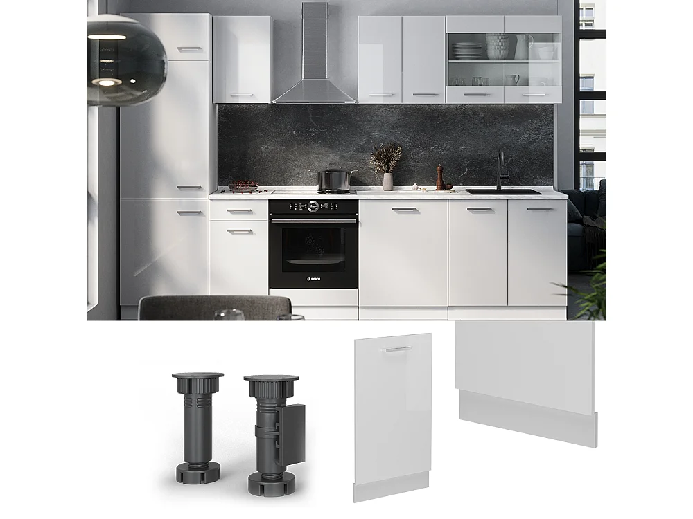 Pannello frontale bianco lucido 45x1.6x81.8 r-line