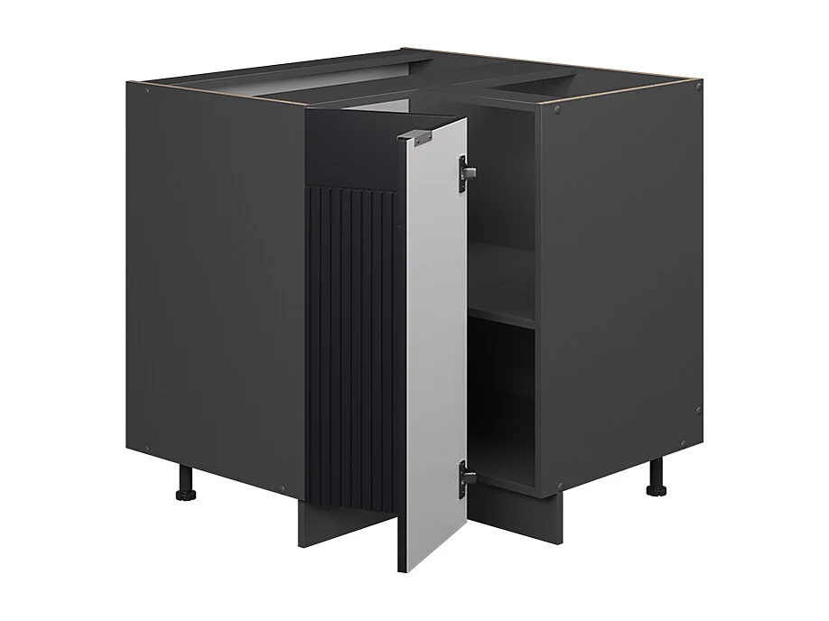 Armario de esquina rayas negras 80.5x60x82 fame-line