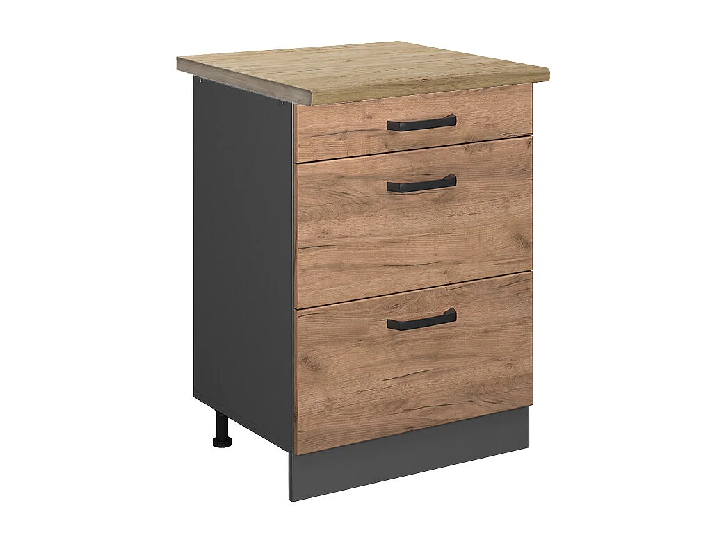 Meuble cuisine chêne de force doré 60x60x81.6 r-line