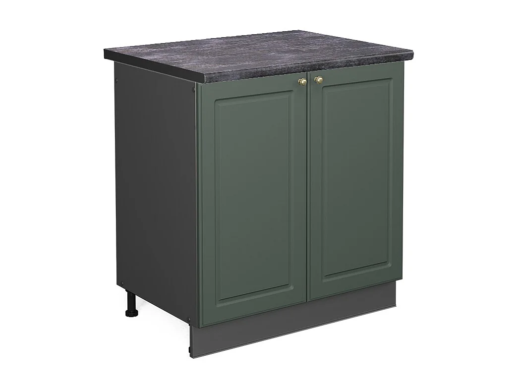 Mobile lavello cucina verde-oro country house 80x60x82 fame-line