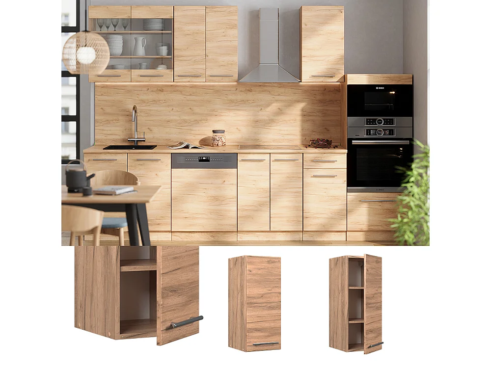 Armario colgante roble dorado 30x34.1x72 fame-line