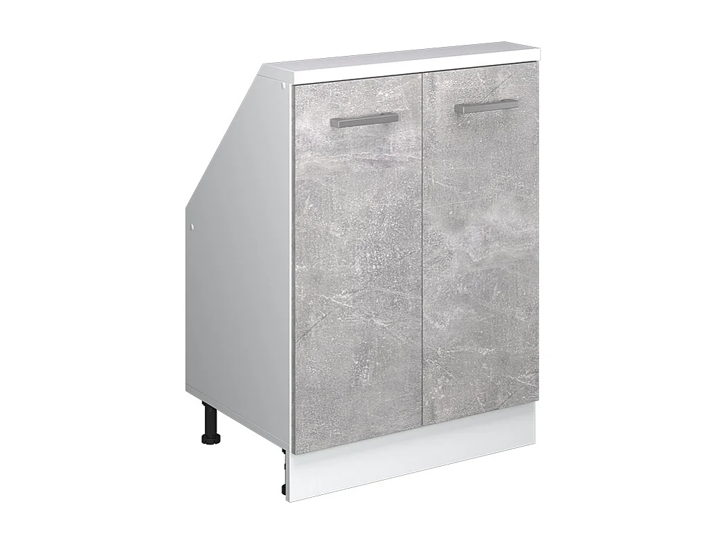 Mobile cucina sottotetto calcestruzzo 60x46x81.6 r-line