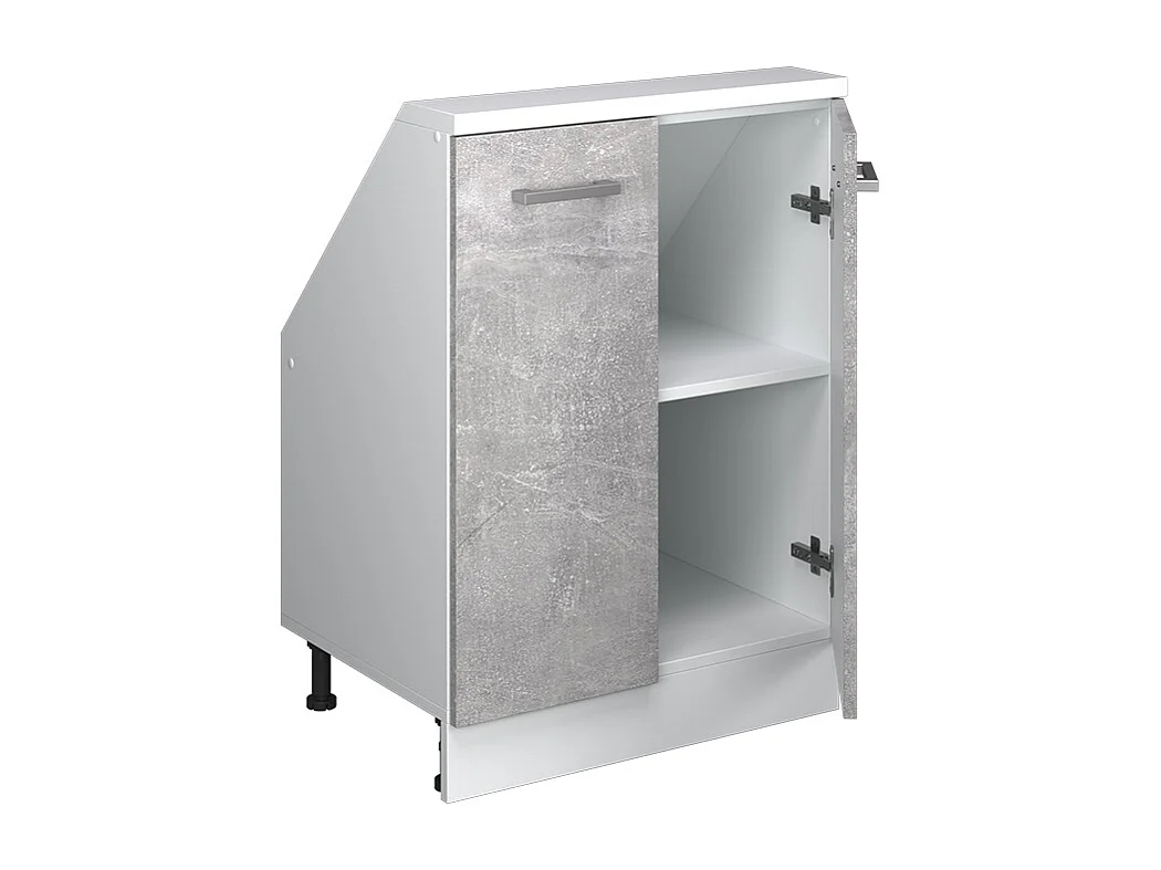 Mobile cucina sottotetto calcestruzzo 60x46x81.6 r-line