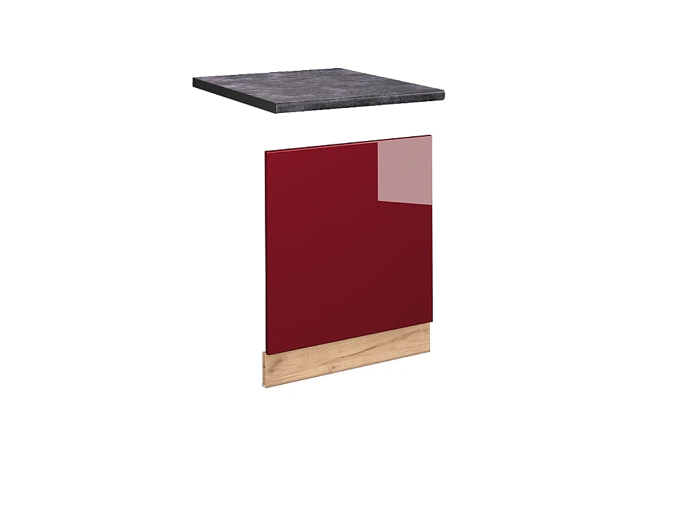 Front panel bordeaux high gloss 60x1.6x67.4 fame-line