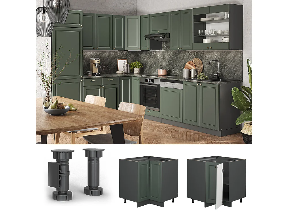 Meuble dangle vert or campagne 80.5x51.6x82 fame-line