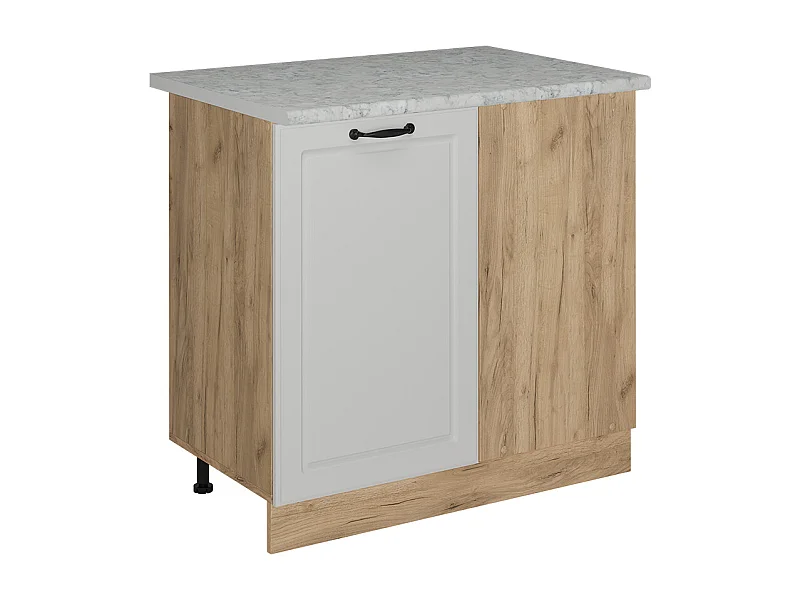 Eckunterschrank weiß landhaus 86x60x81.6 r-line