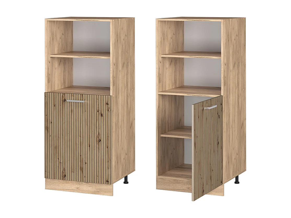 Meuble pour four chêne artisan 60x57x143 r-line