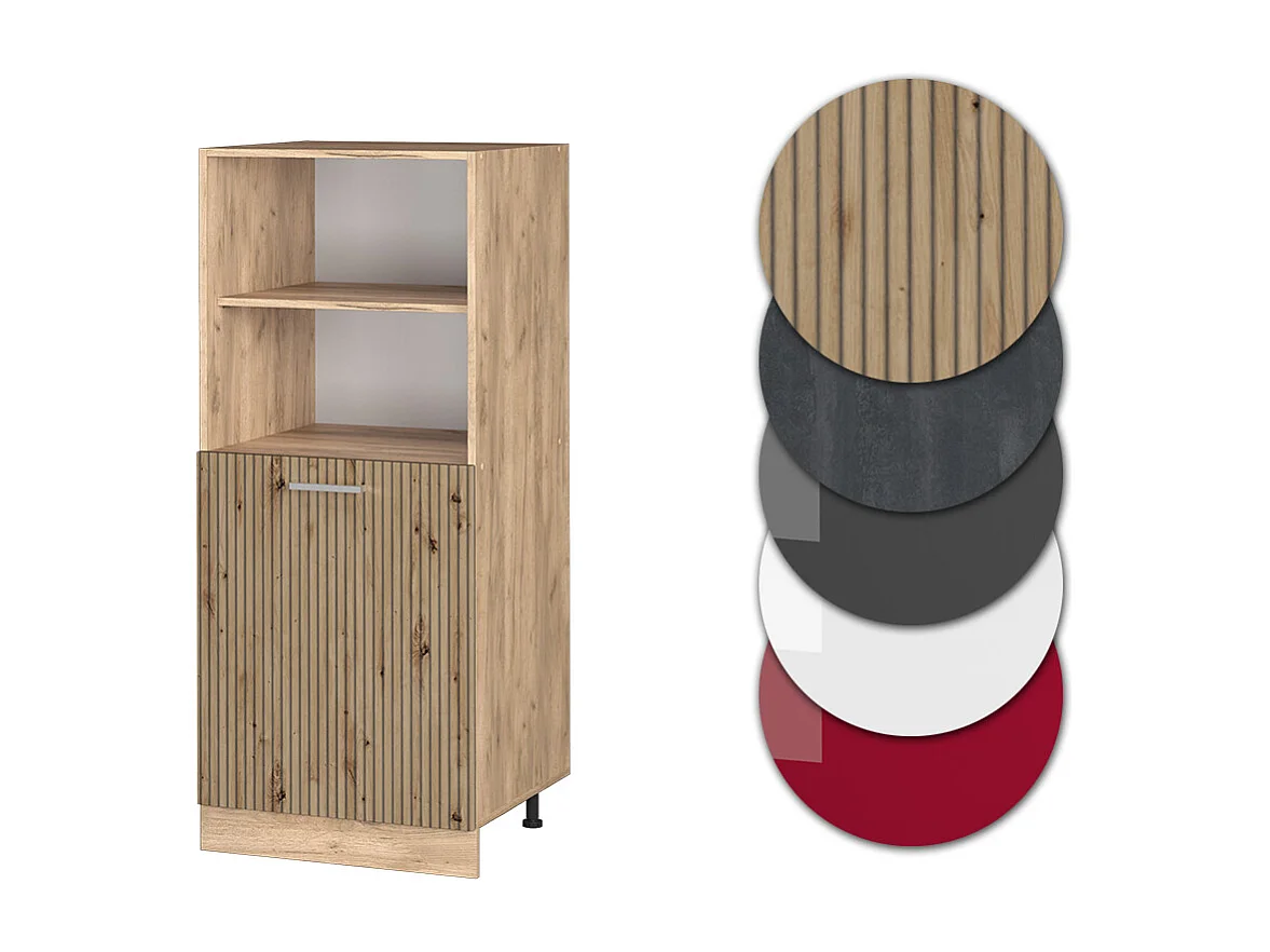 Meuble pour four chêne artisan 60x57x143 r-line