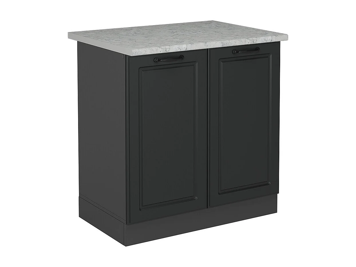 Spülenunterschrank anthrazit landhaus 80x60x81.6 r-line