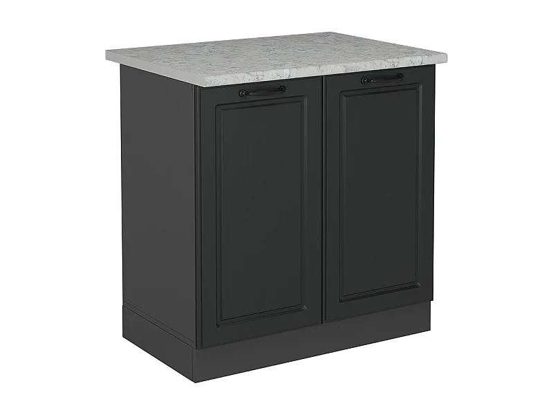 Spülenunterschrank anthrazit landhaus 80x60x81.6 r-line