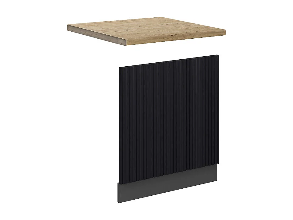 Panel frontal rayas negras 60x1.6x67.4 fame-line