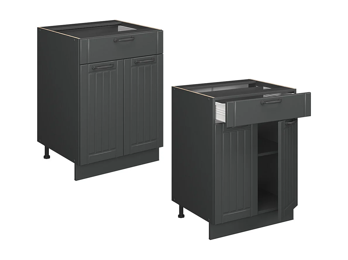 Küchenunterschrank dunkelgrau 60x51.6x82 fame-line
