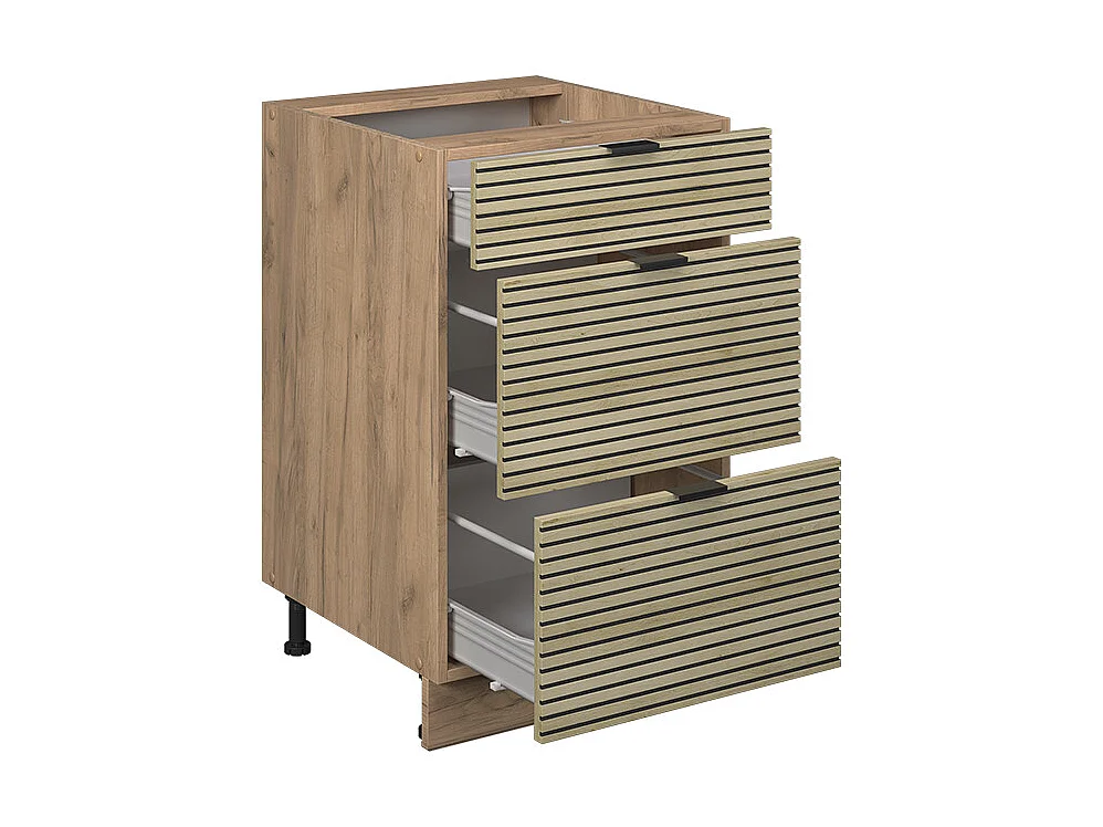 Keukenonderkast eiken paneel 50x60x82 fame-line