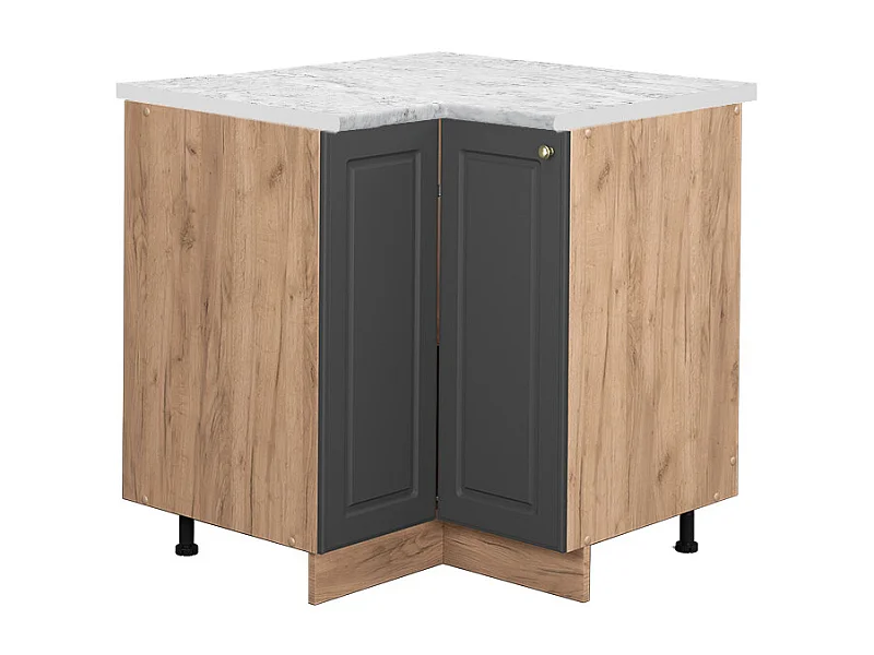 Armario de esquina antracita-oro 80.5x60x82 fame-line