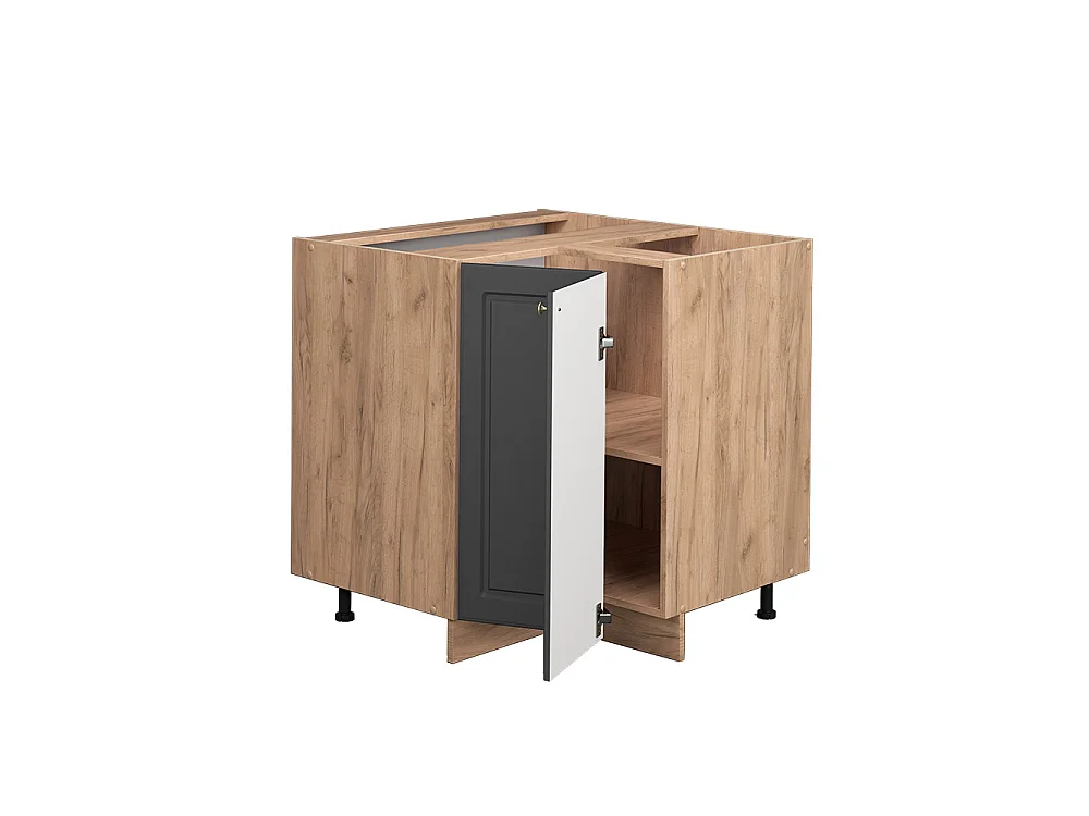 Eckunterschrank anthrazit-gold 80.5x60x82 fame-line