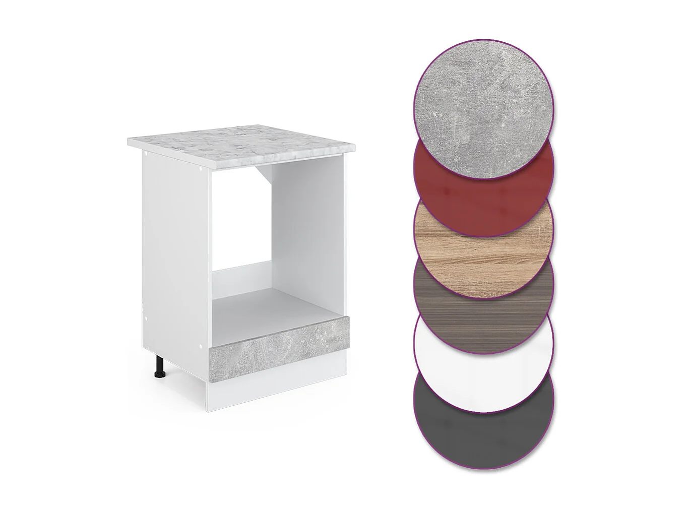 Ovenombouwkast beton 60x60x81.6 r-line