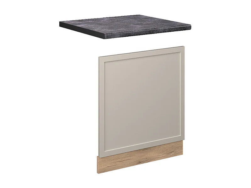 Panel frontal grisbeige 60x1.6x67.4 fame-line