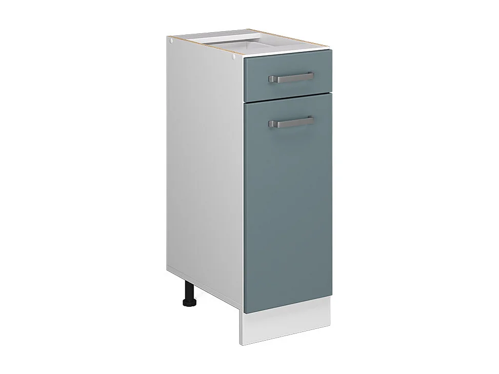 Mobiletto base per cucina grigio-blu 30x46x81.6 r-line