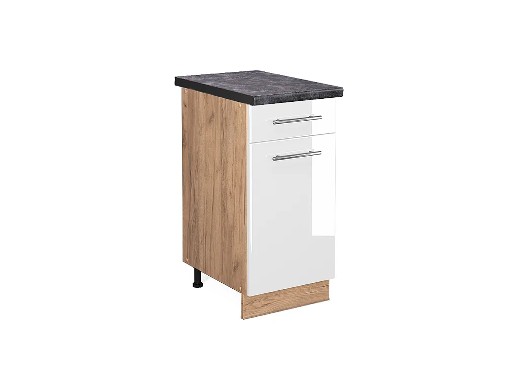 Keukenonderkast wit hoogglans 40x60x82 fame-line