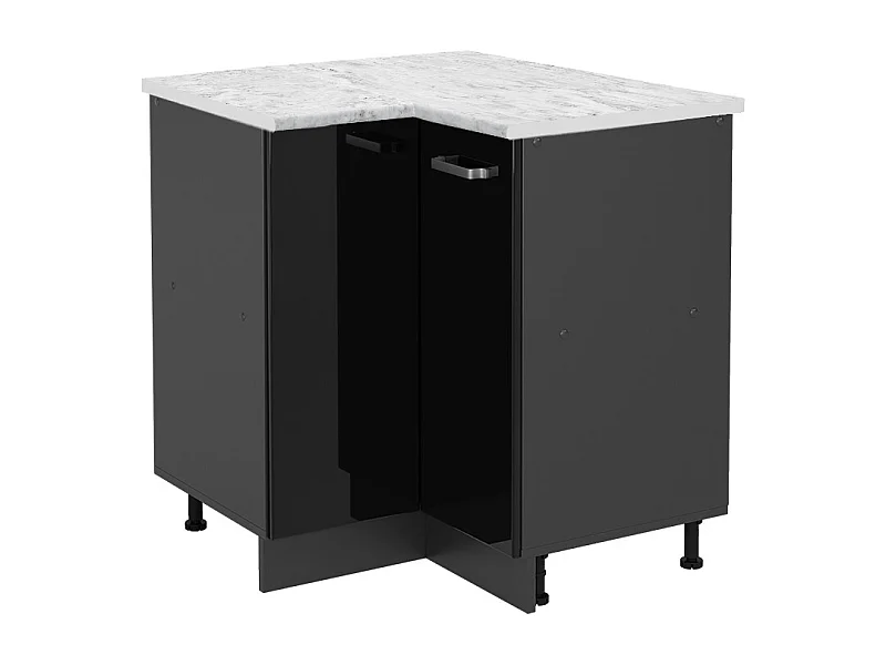 Meuble dangle noir haute brillance 75.6x60x81.6 r-line