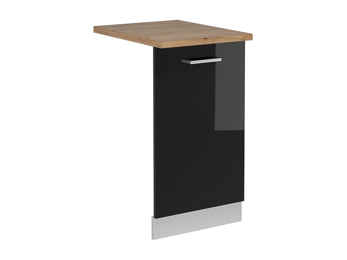 Pannello frontale della lavastoviglie nero lucido 45x1.6x81.8 r-line