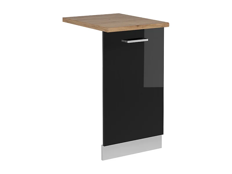 Pannello frontale della lavastoviglie nero lucido 45x1.6x81.8 r-line