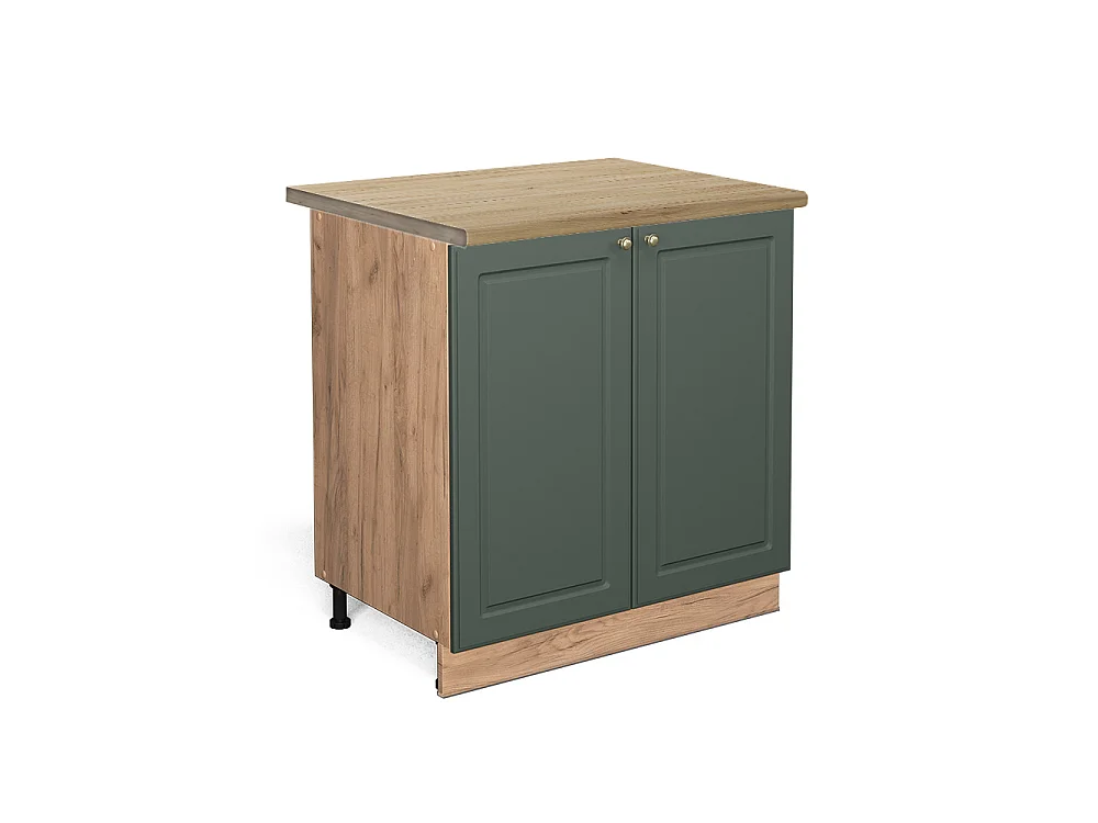 Keukenonderkast groen-goud landhuis 80x60x82 fame-line