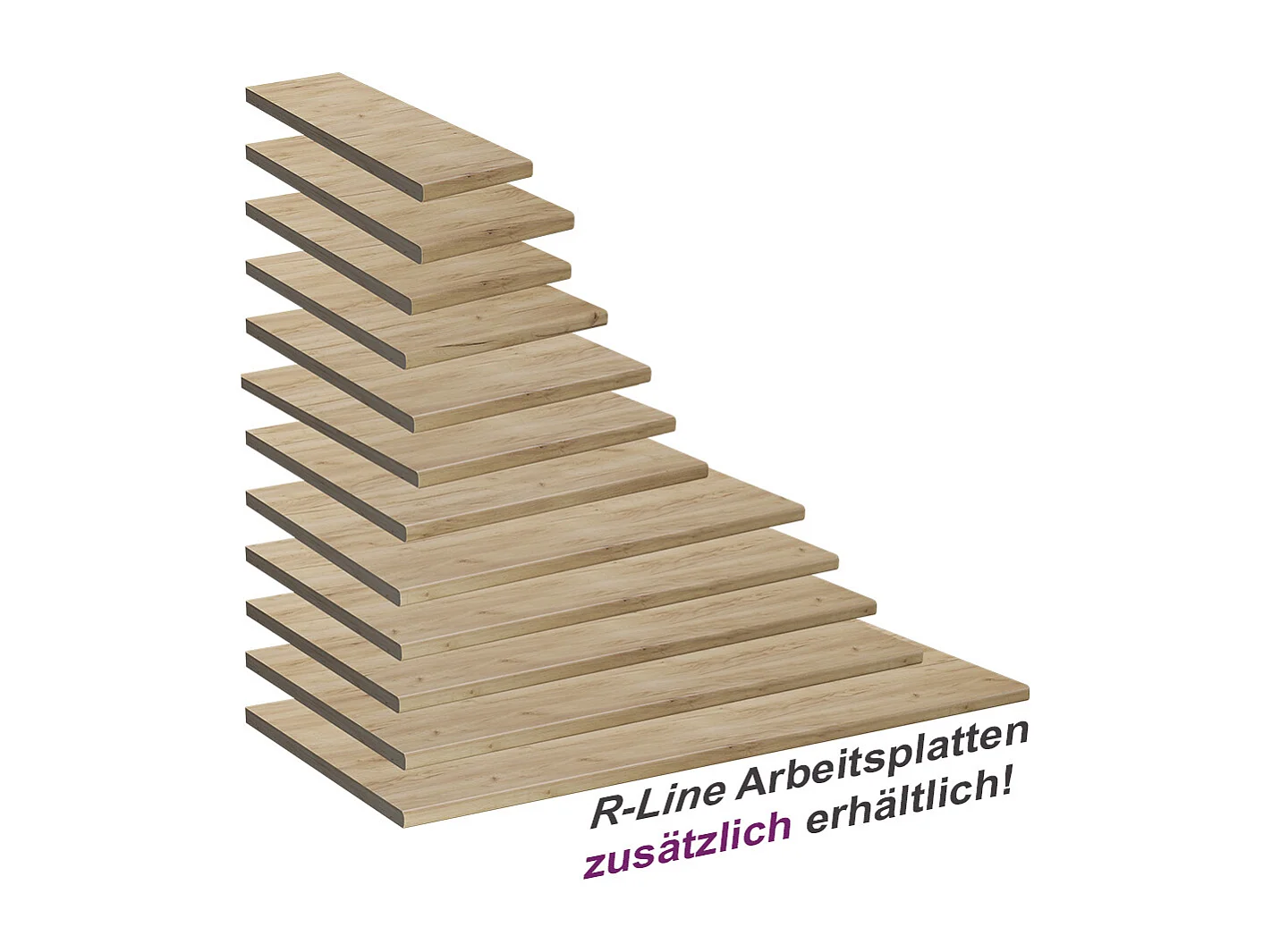 Plan de travail cuisine chêne de force doré 50x60x2.8 r-line