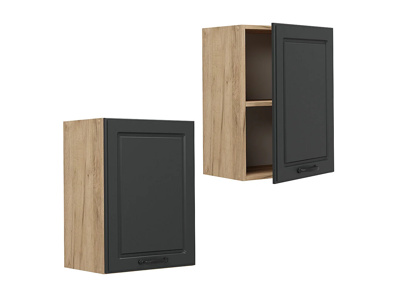 Elément haut de cuisine anthracite campagne 45x31x60 r-line