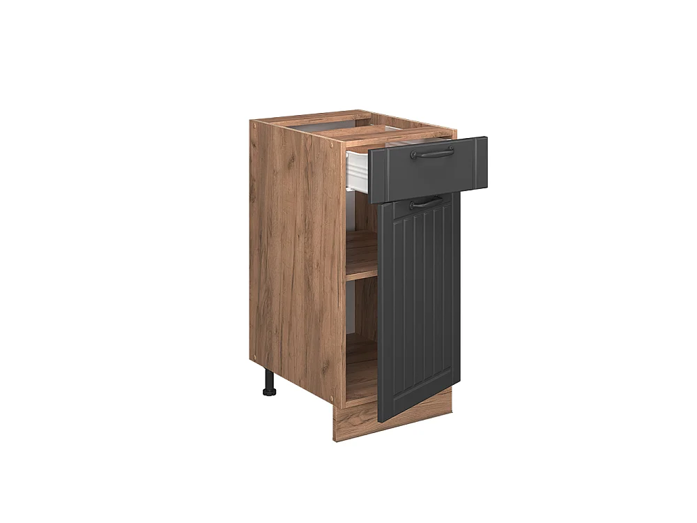 Meuble cuisine gris foncé 40x60x82 fame-line