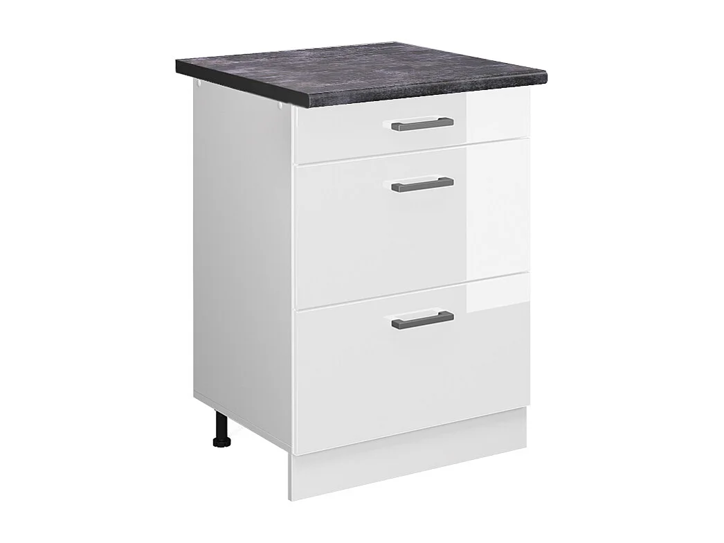 Mueble bajo de cocina blanco alto brillo 60x60x81.6 r-line