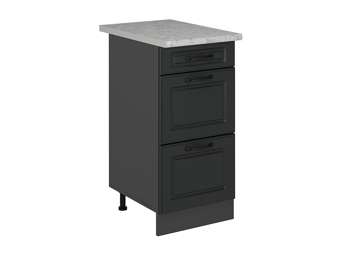 Meuble cuisine anthracite campagne 40x60x81.6 r-line