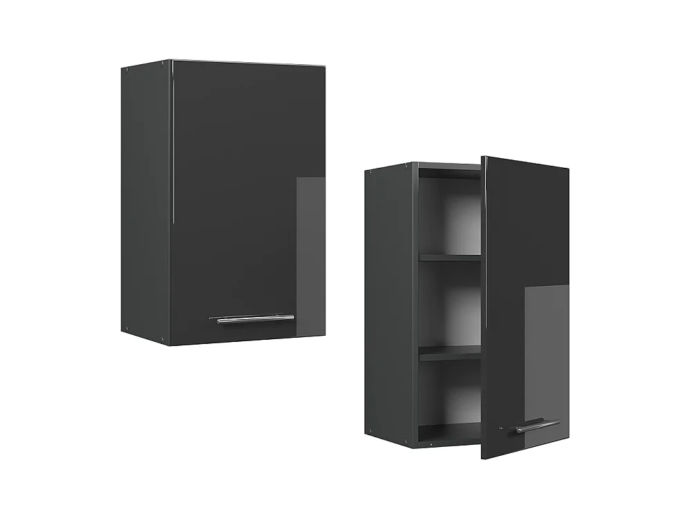 Wall cabinet anthracite high gloss 45x34.1x72 fame-line