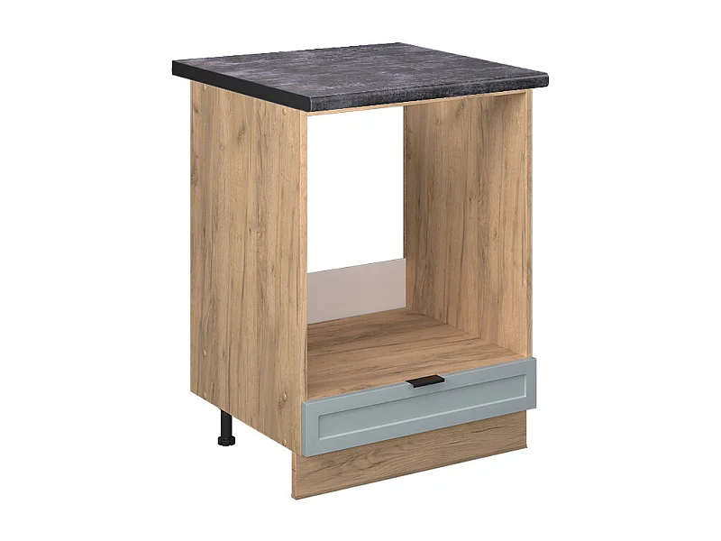 Meuble pour four bleu clair-gris 60x60x82 fame-line