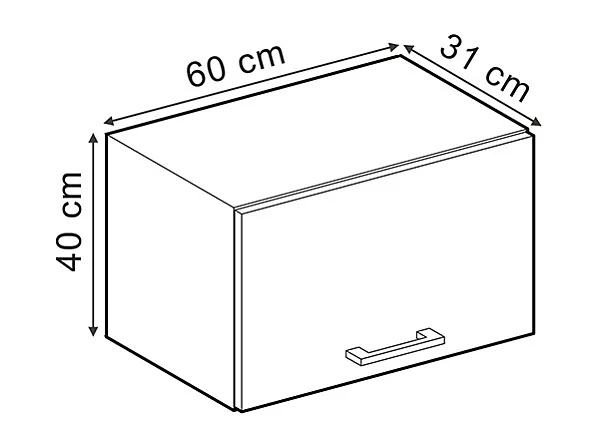 Armario colgante sonoma 60x31x40 r-line
