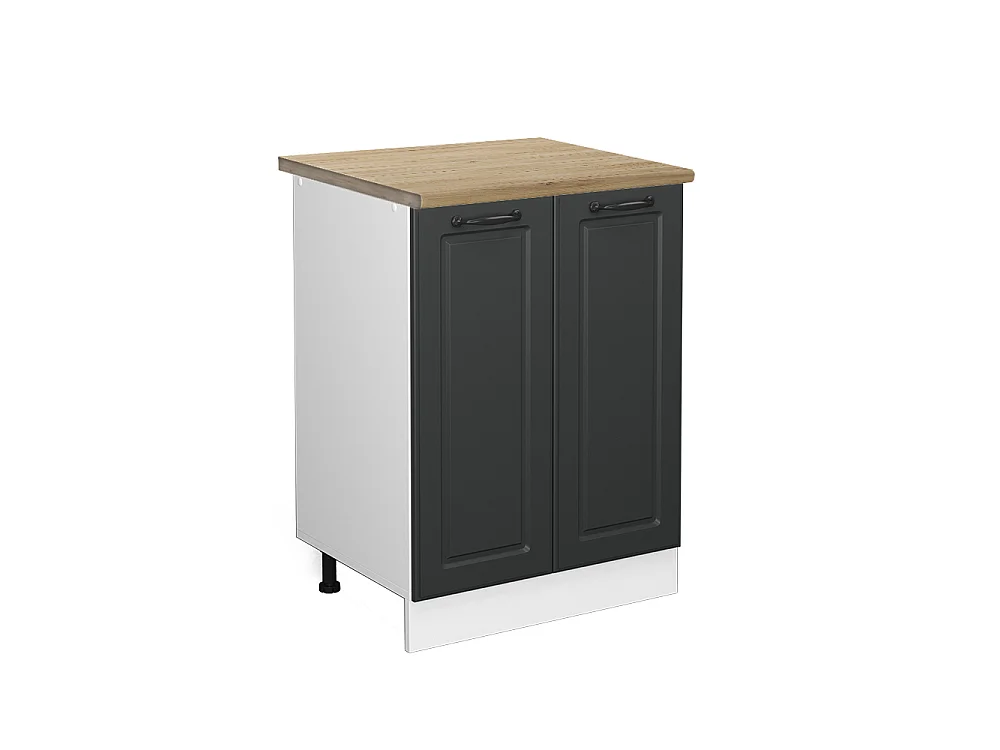 Küchenunterschrank anthrazit landhaus 60x60x81.6 r-line