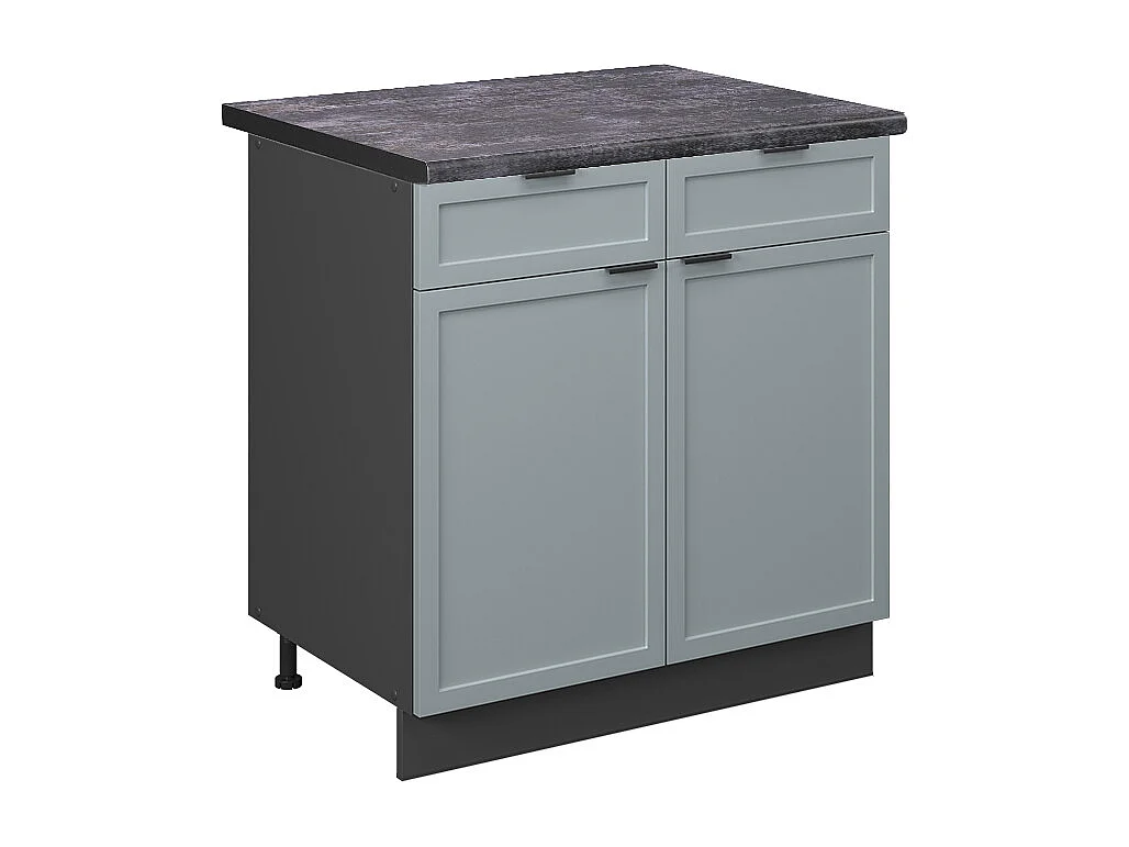 Meuble cuisine bleu clair-gris 80x60x82 fame-line