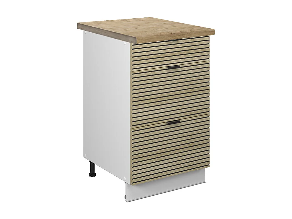 Meuble cuisine panneau en chêne 50x60x82 fame-line