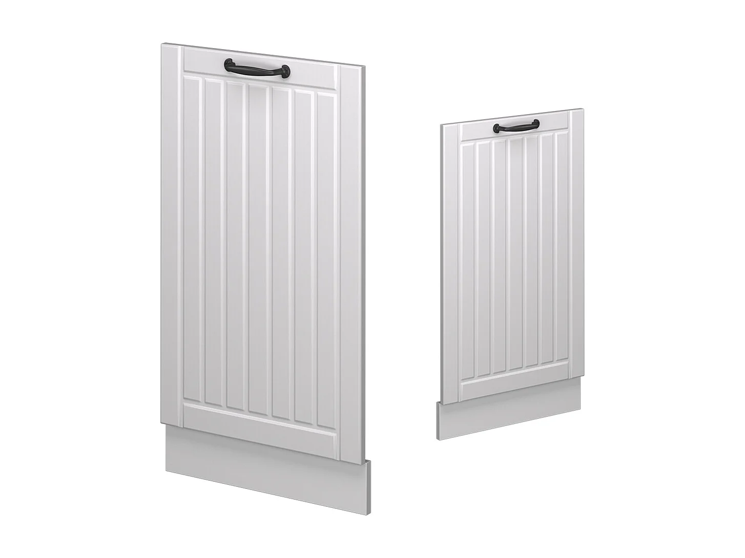 Façade de lave-vaisselle blanc campagne 45x1.6x81.8 fame-line