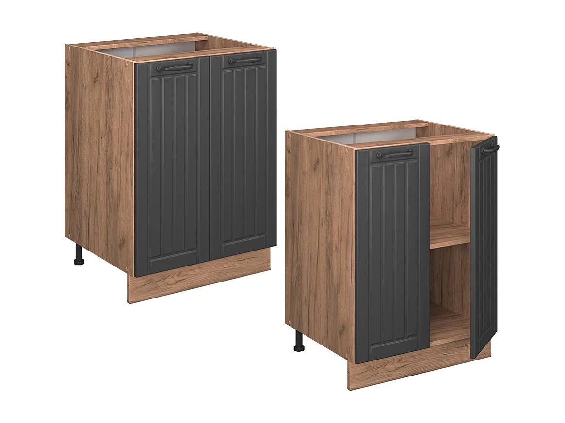 Küchenunterschrank dunkelgrau 60x60x82 fame-line