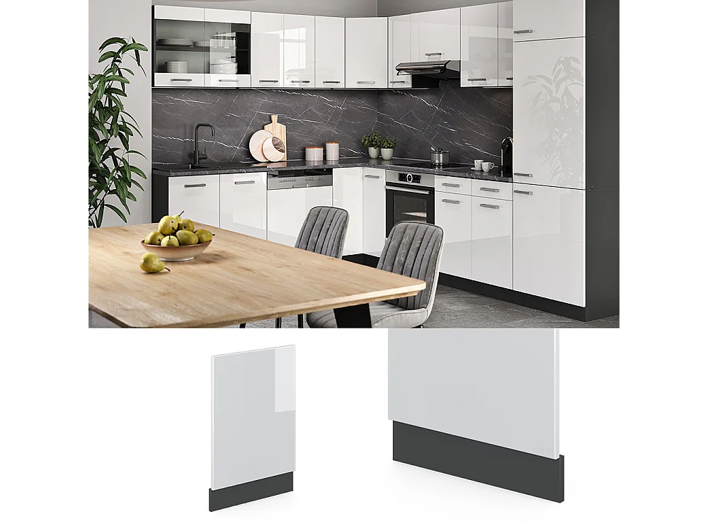 Panel frontal blanco alto brillo 45x1.6x57.2 r-line