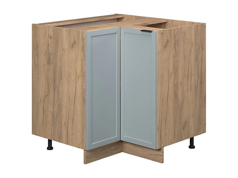 Eckunterschrank hellblau-grau 80.5x51.6x82 fame-line