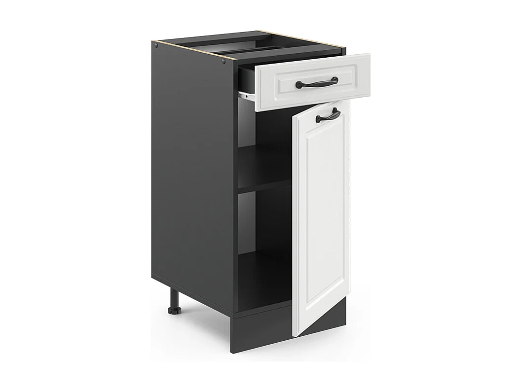 Mobiletto base per cucina bianco casa di campagna 40x60x81.6 r-line