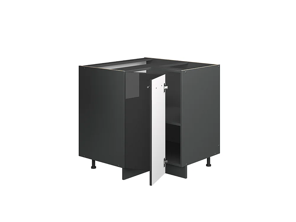 Eckunterschrank anthrazit hochglanz 80.5x60x82 fame-line