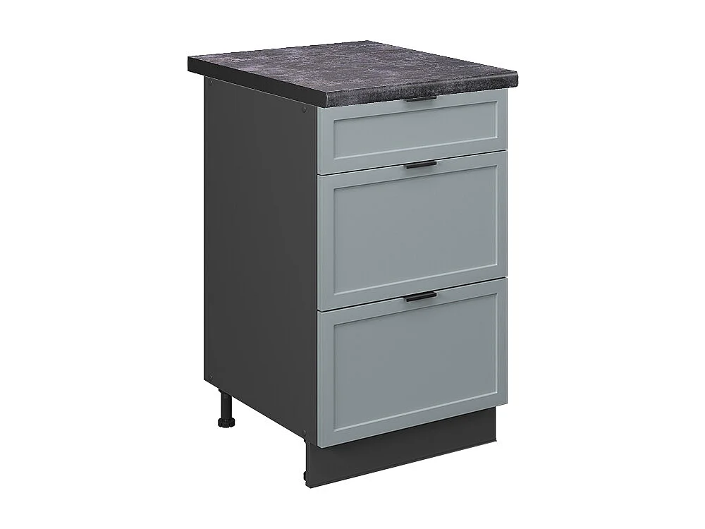 Meuble cuisine bleu clair-gris 50x60x82 fame-line