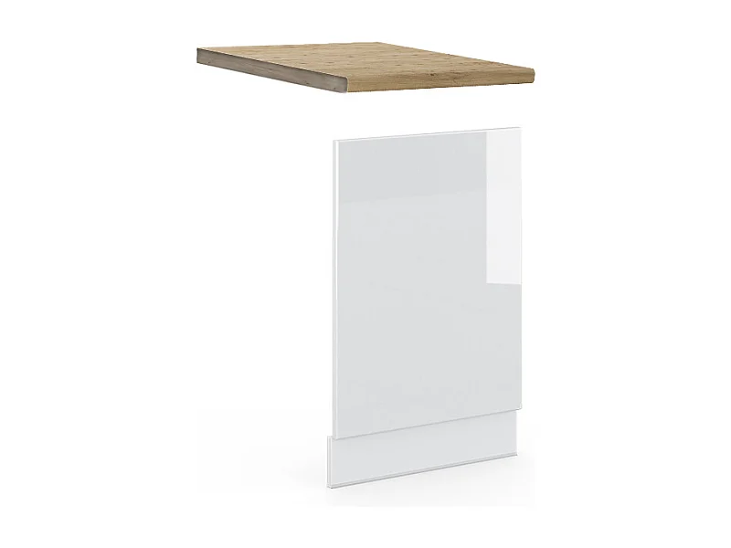 Panel frontal blanco alto brillo 45x1.6x67.4 fame-line