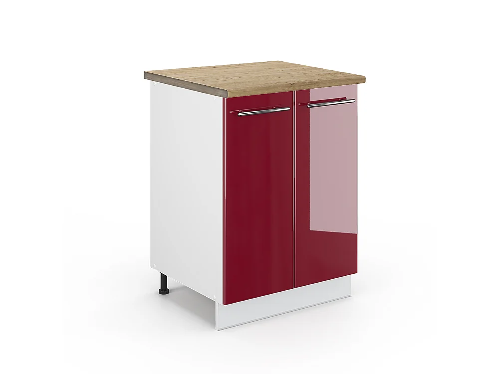 Mobiletto base cucina Bordeaux lucido 60x60x82 fame-line