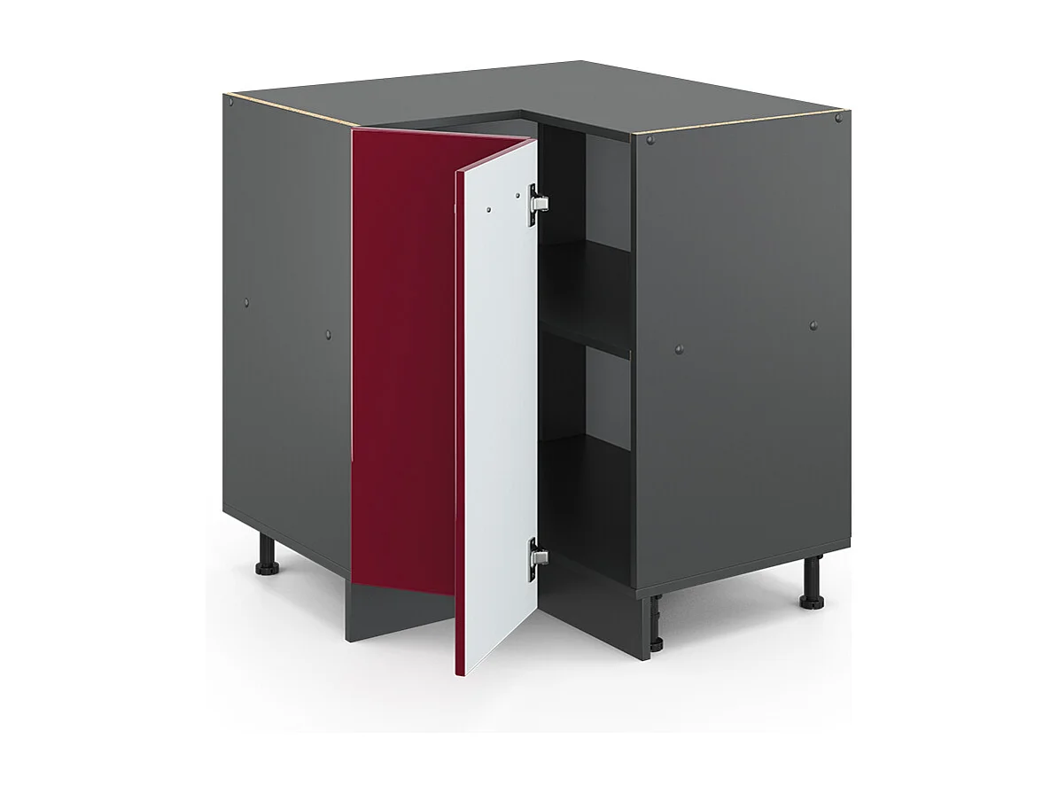 Meuble dangle rouge brillant 75.6x60x81.6 r-line