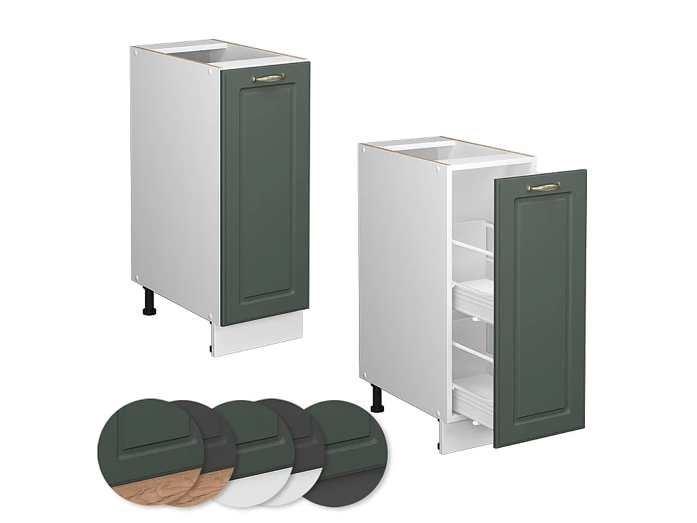 Meuble de cuisine vert or campagne 30x51.6x82 fame-line